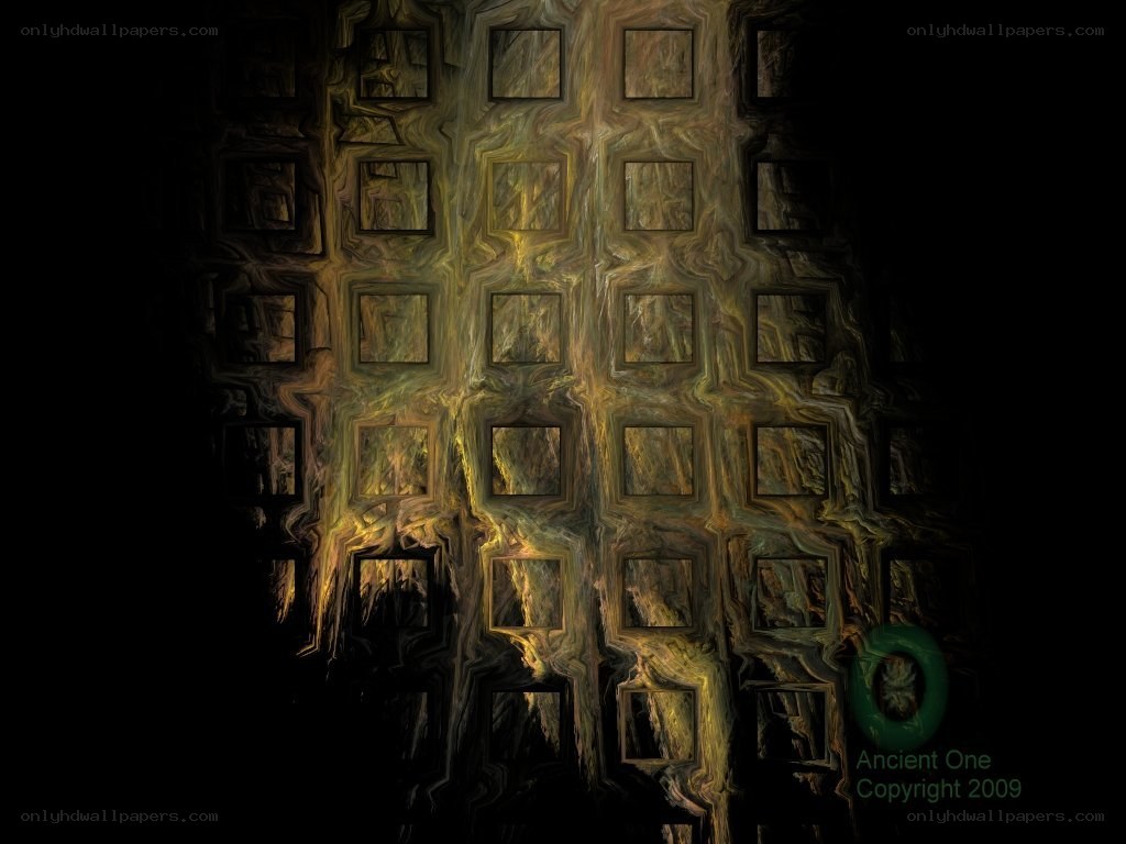 Abstract grid pattern with glowing squares