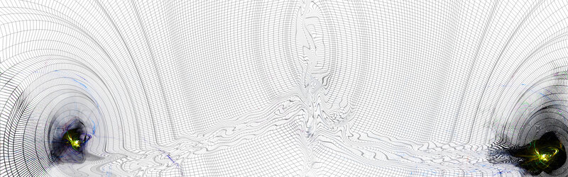 Abstract grid tunnel visualization