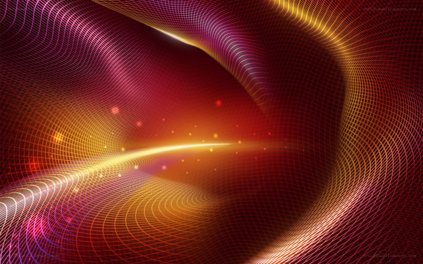 Abstract grid wave pattern