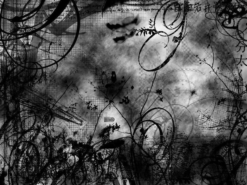 Abstract Grunge Background — Black, Dark