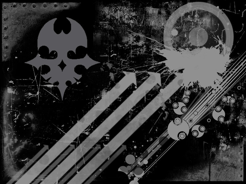 Abstract Grunge Design — Black