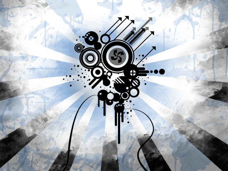 abstract grunge design with circles