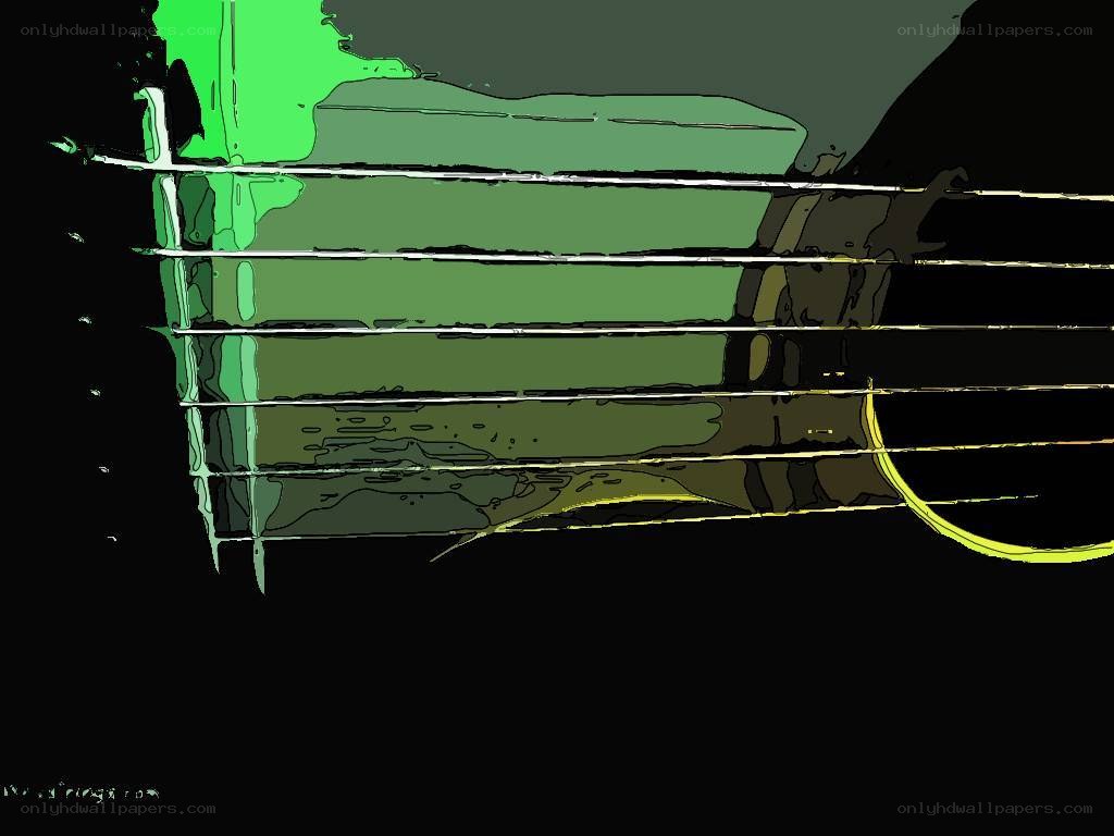 abstract guitar strings art