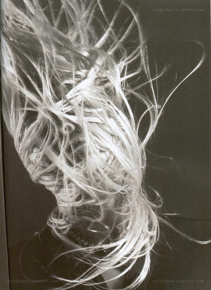 abstract hair portrait