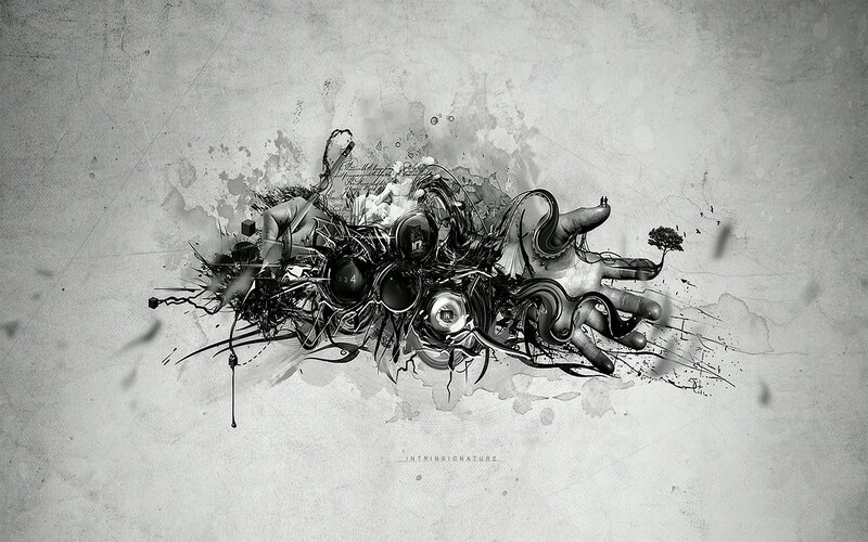 abstract hand art
