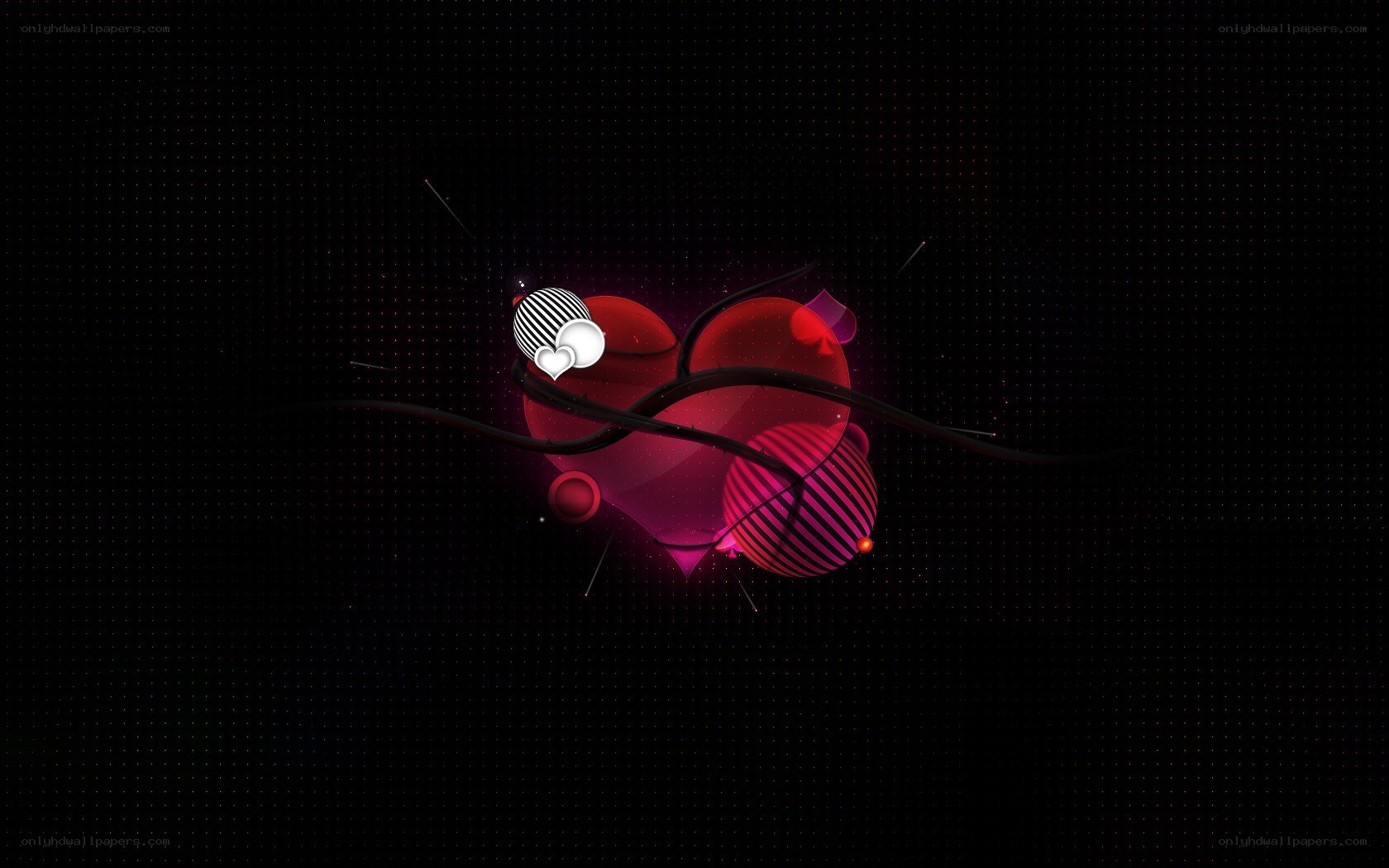 abstract heart design