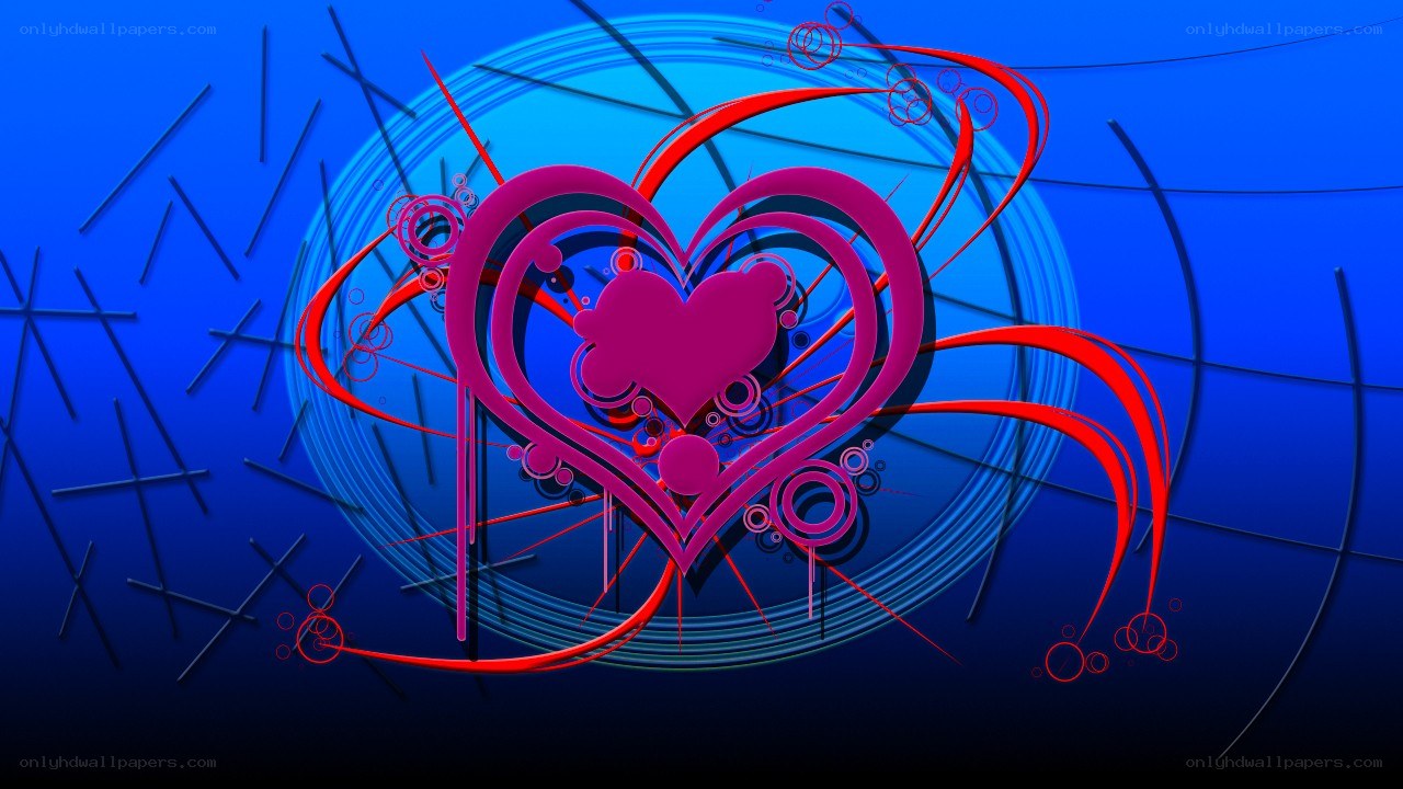 abstract heart design