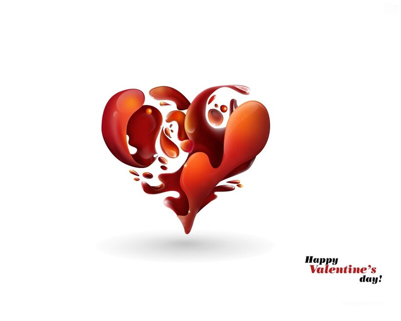abstract heart for valentine's day