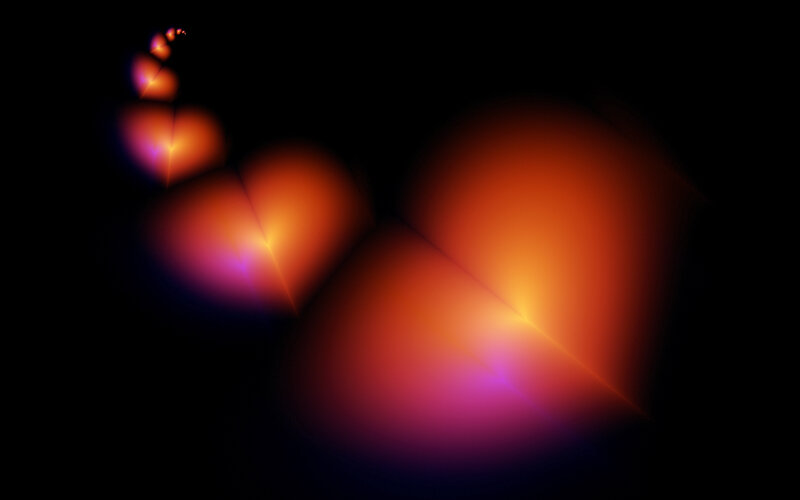 abstract heart light pattern
