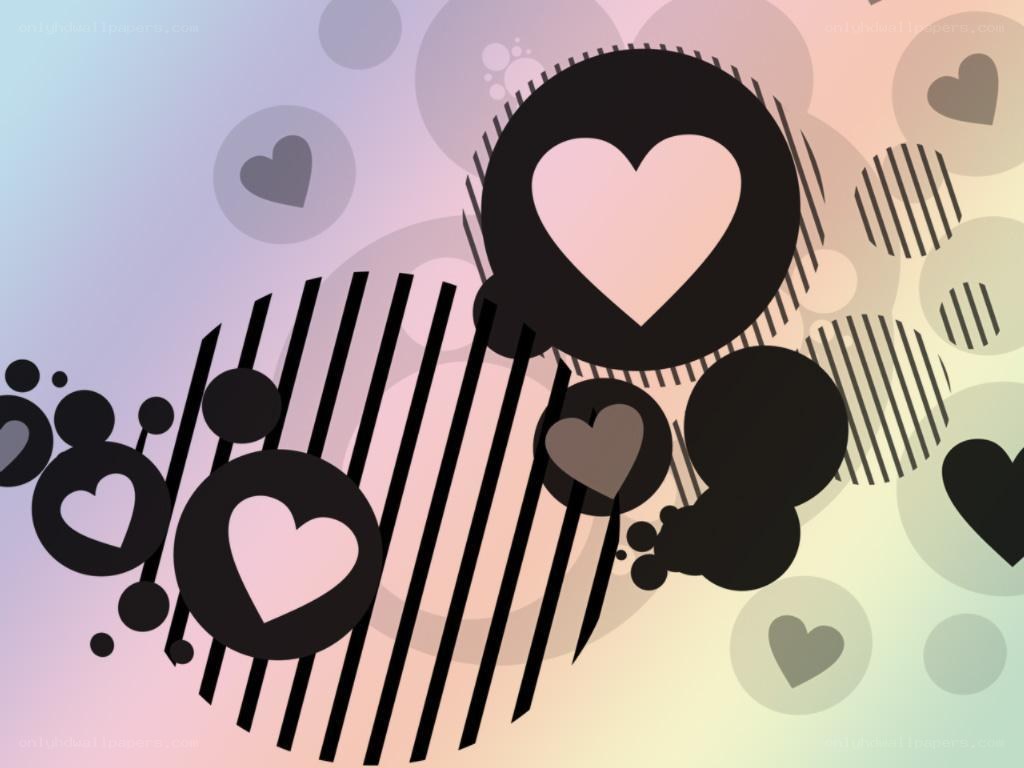 abstract heart pattern design