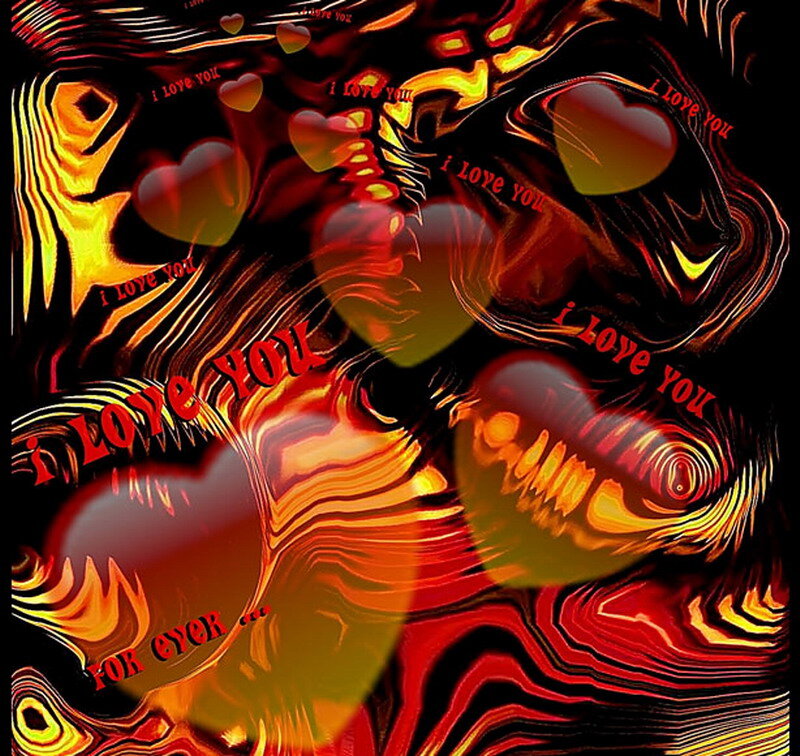 Abstract Heart Pattern