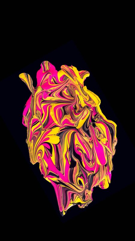 Abstract Heart Shape — Pink