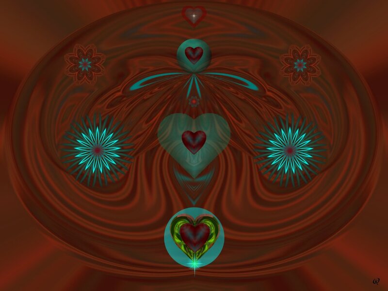 Abstract Heart Symbols
