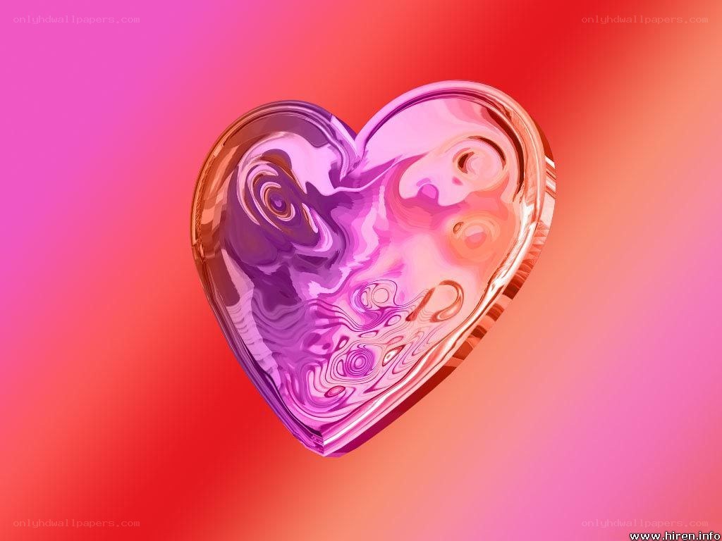 abstract heart with swirls