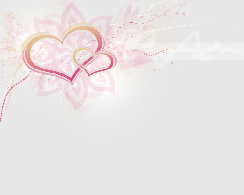 abstract hearts and swirls
