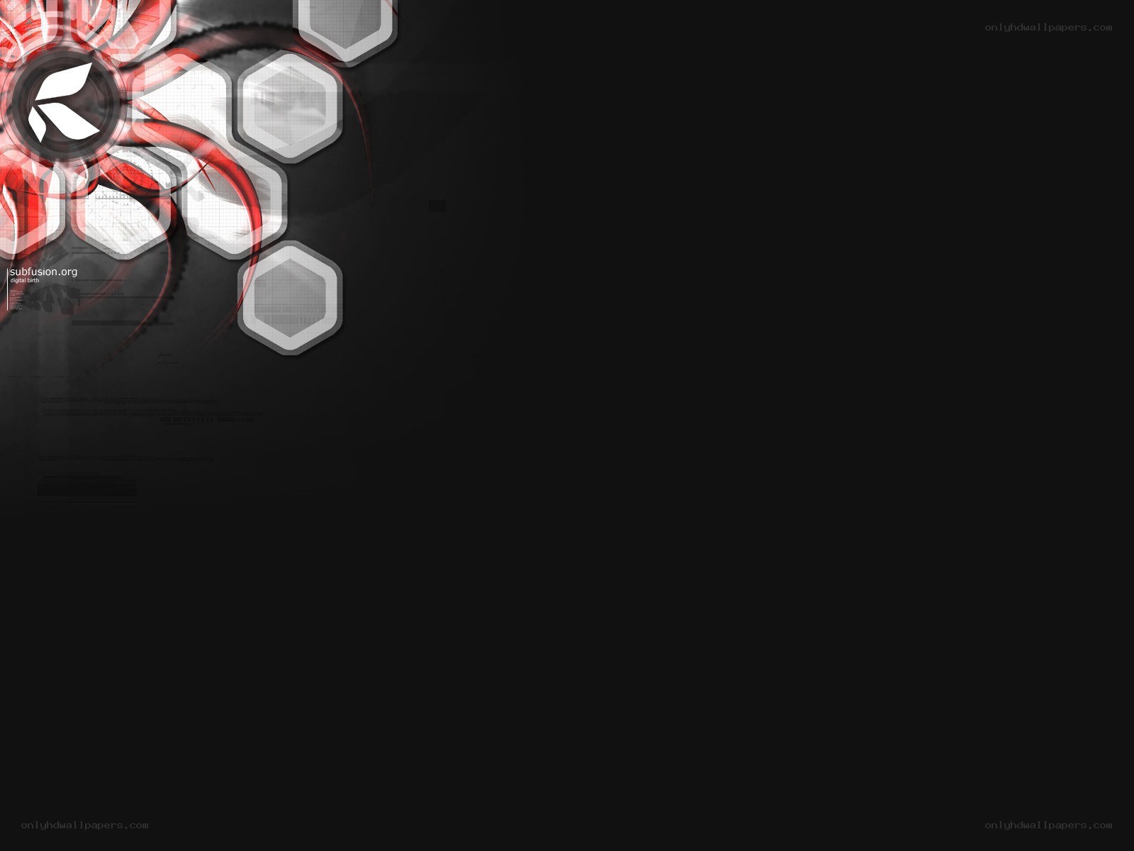 abstract hexagon design