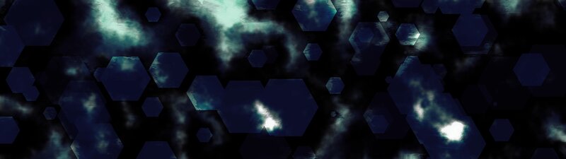 Abstract Hexagonal Pattern — Blue, Dark, Digital Art
