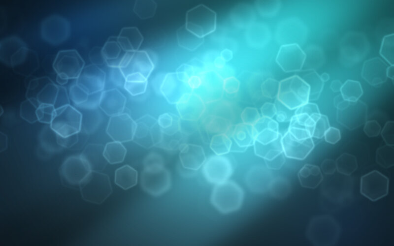 Abstract Hexagonal Shapes — Blue
