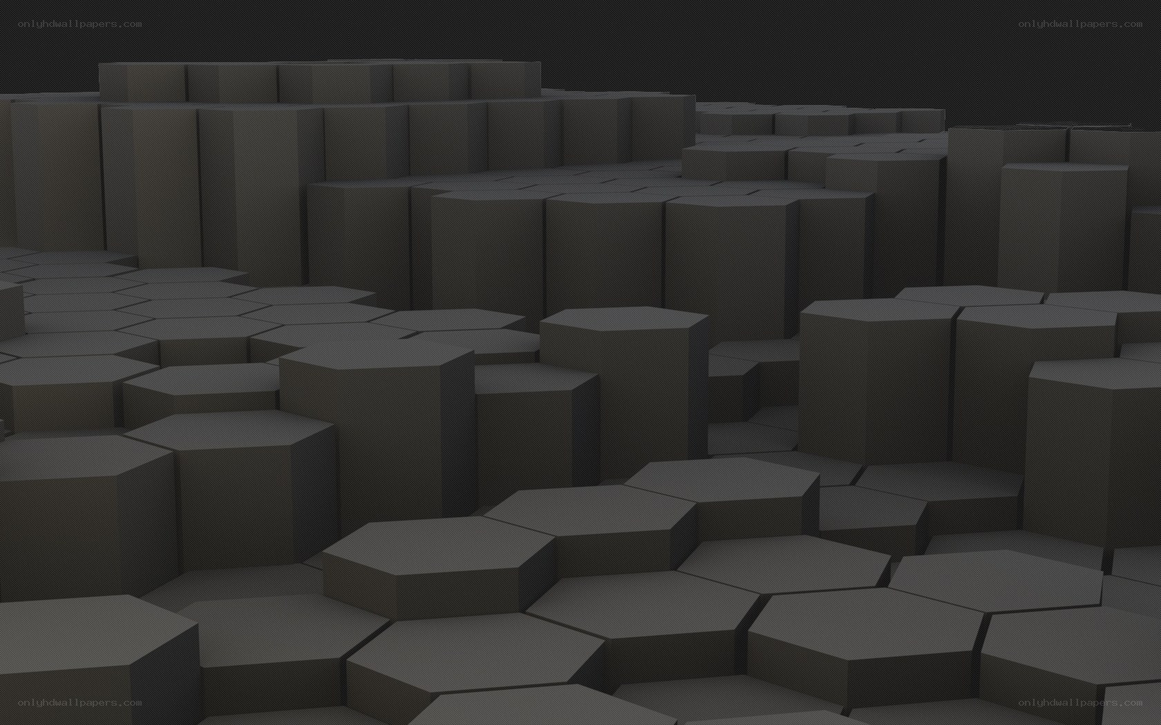 abstract hexagonal terrain