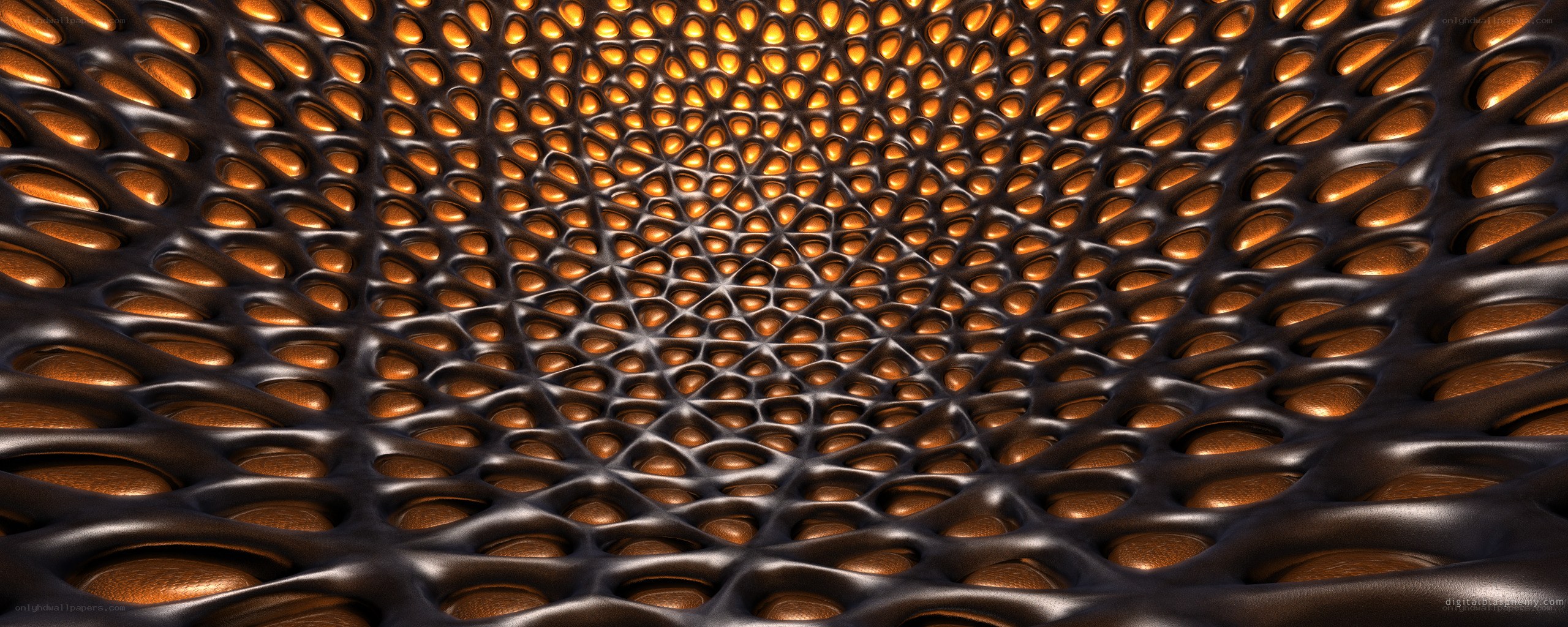 Abstract honeycomb pattern