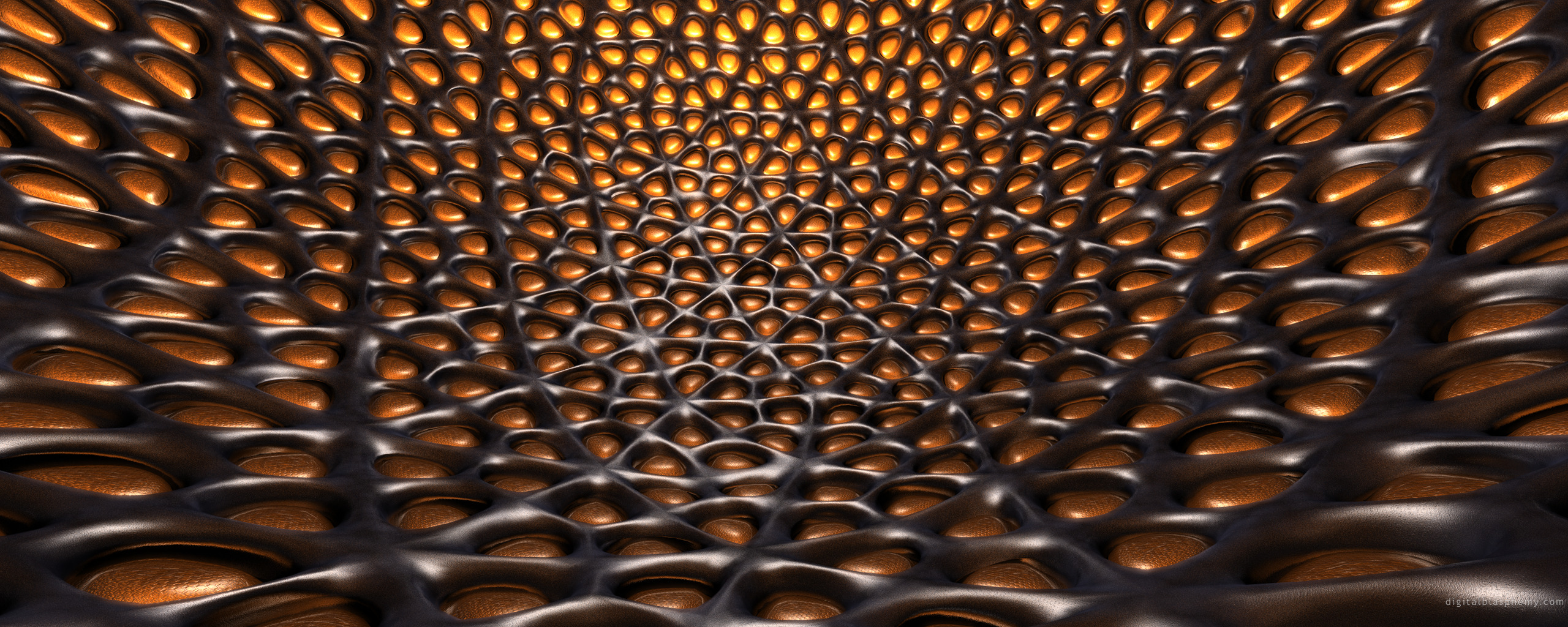 Abstract honeycomb pattern
