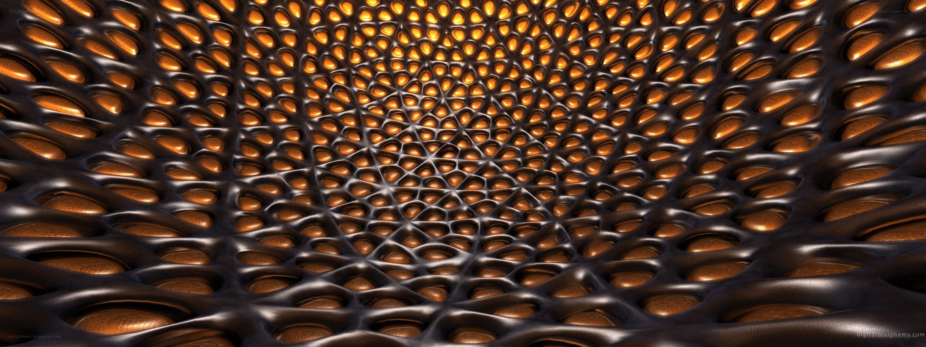 Abstract honeycomb pattern