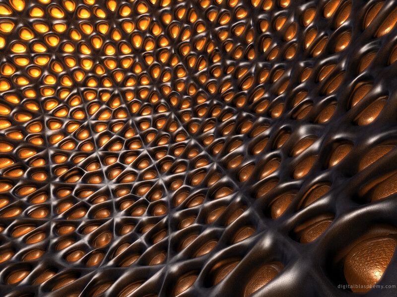 Abstract honeycomb pattern
