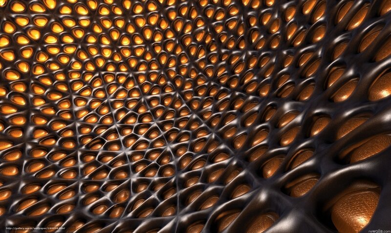 abstract honeycomb pattern