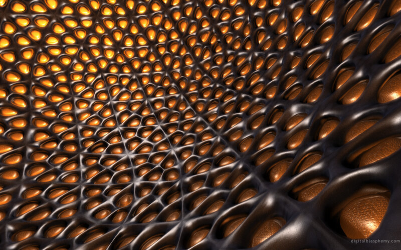 Abstract honeycomb texture