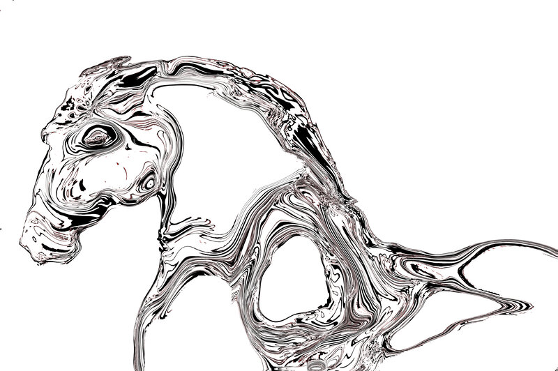 Abstract Horse Figure