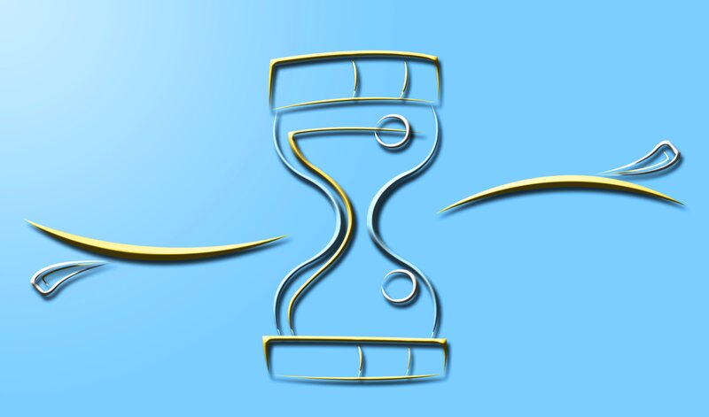 abstract hourglass design