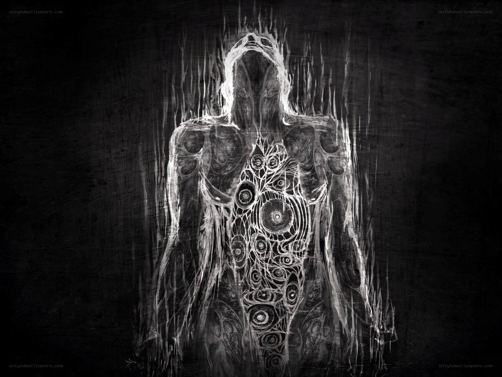 abstract humanoid figure