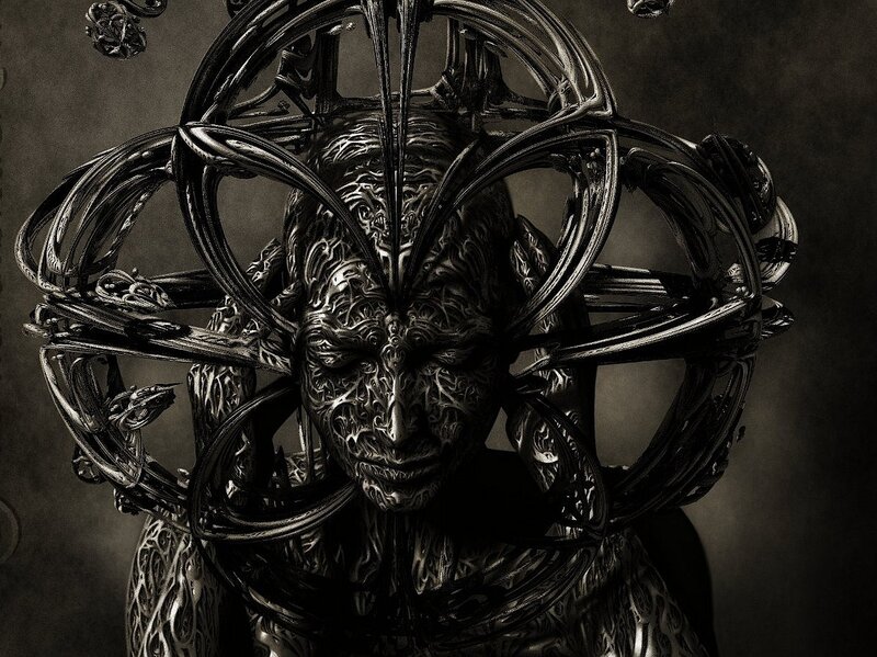 abstract humanoid sculpture