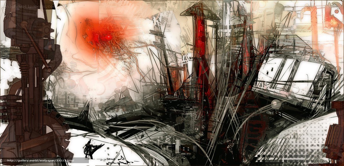 abstract industrial chaos
