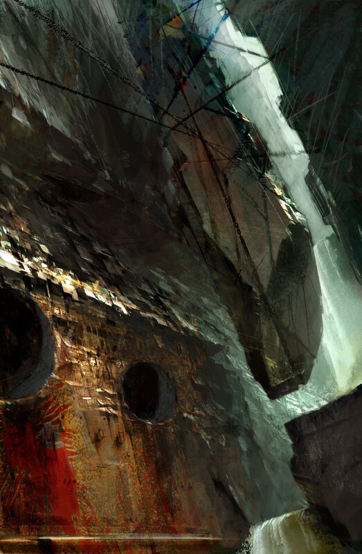 abstract industrial landscape