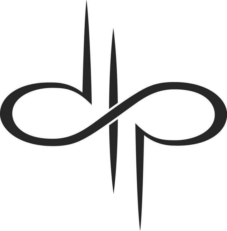 abstract infinity symbol logo