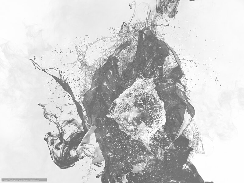 abstract ink and water splash