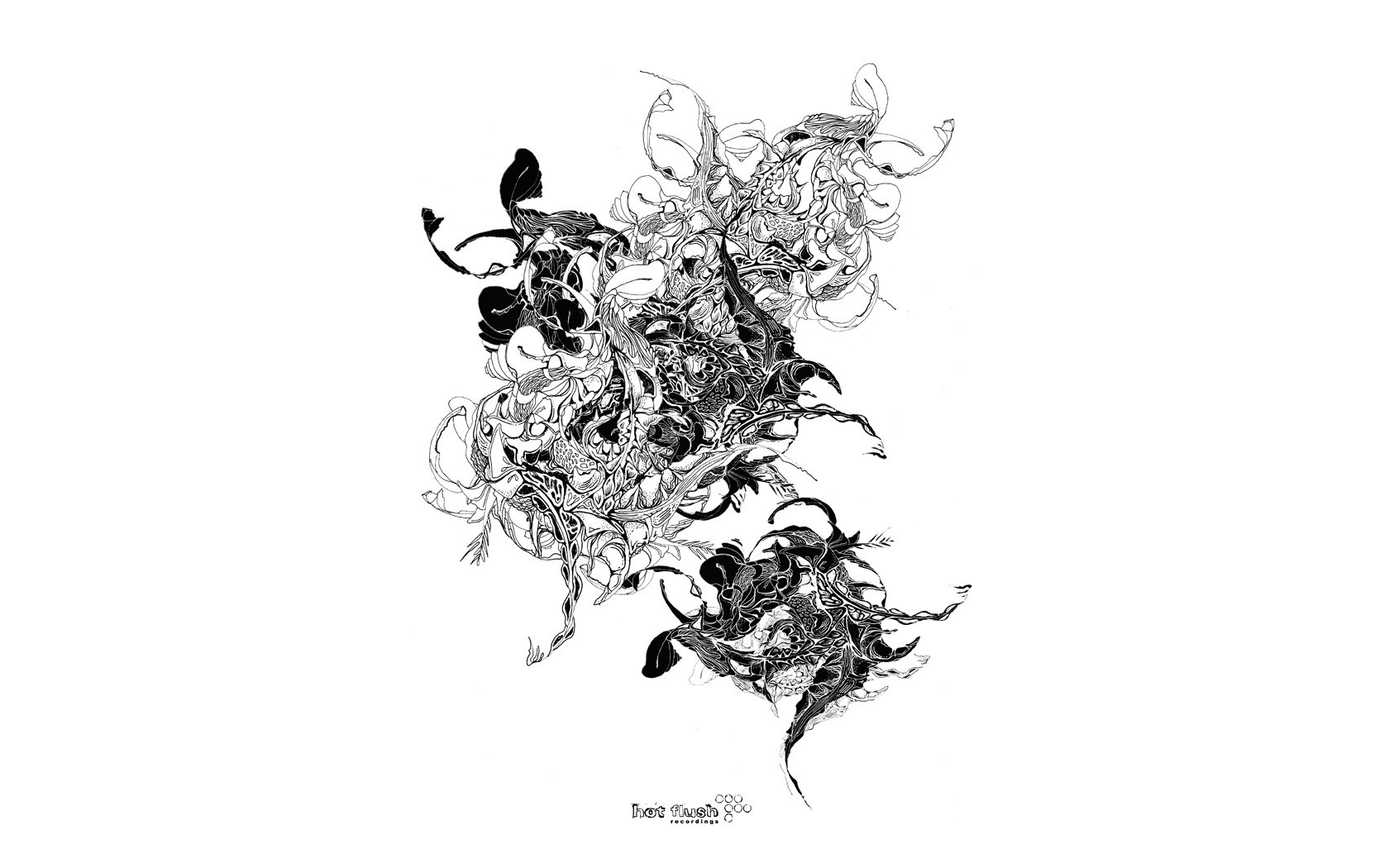 abstract ink drawing artwork