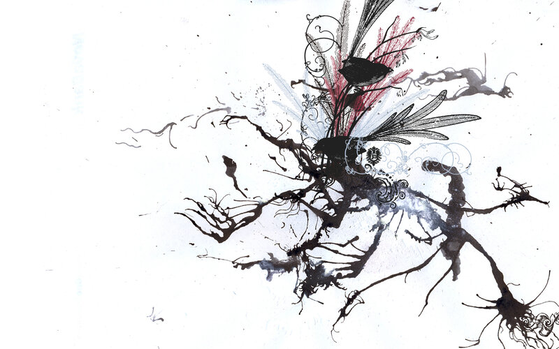 abstract ink illustration