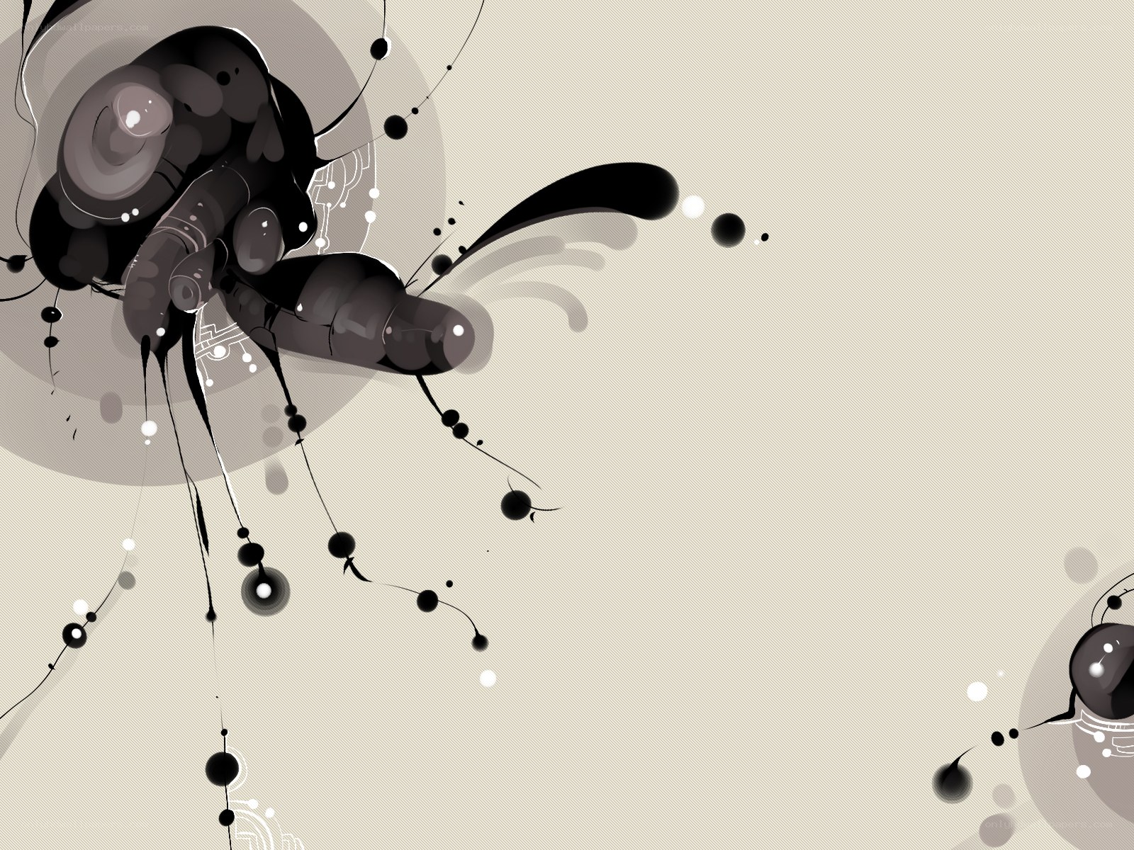 abstract ink splatter art