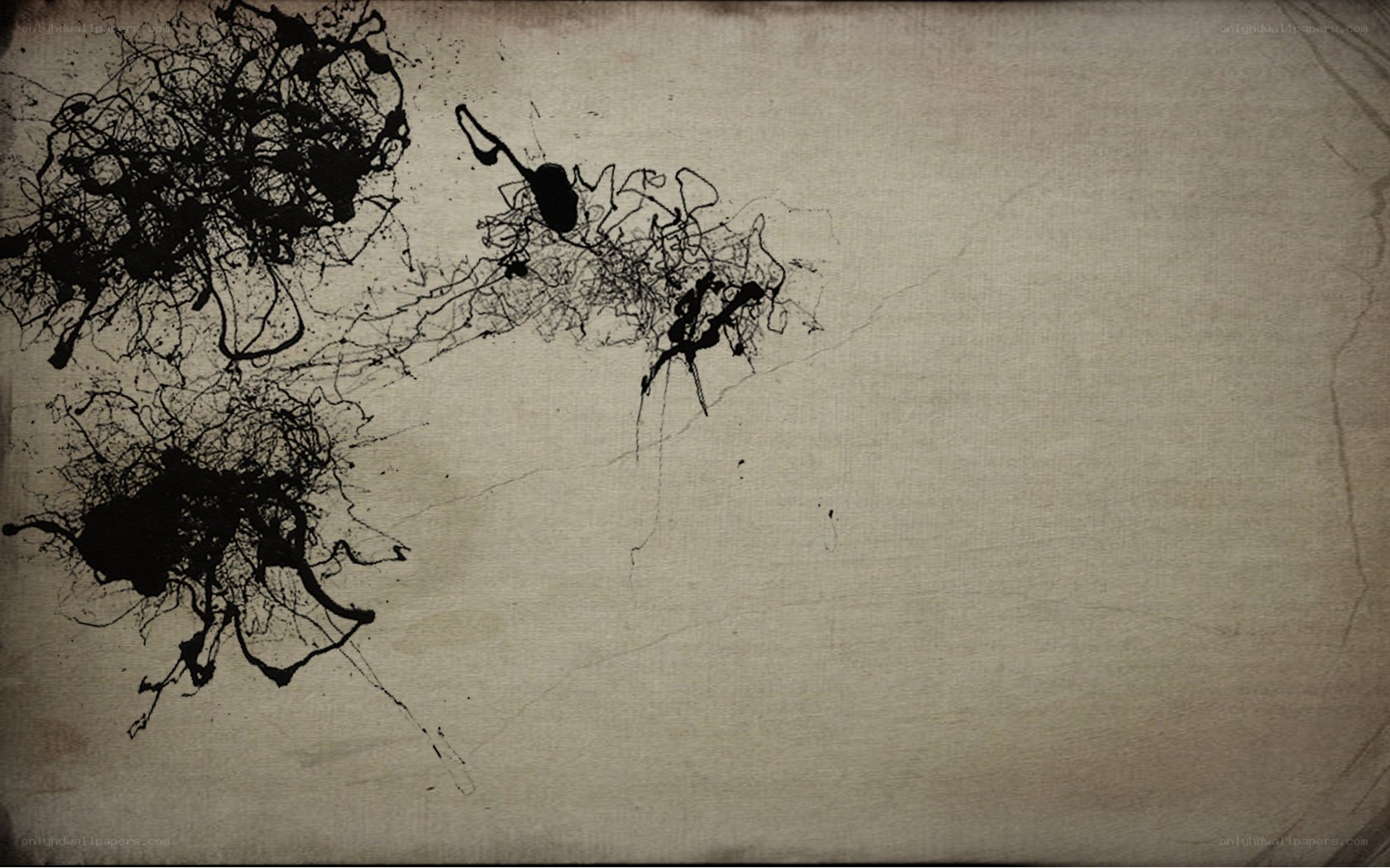 abstract ink splatter art