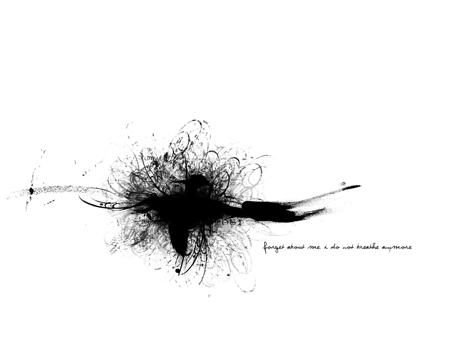 abstract ink splatter art