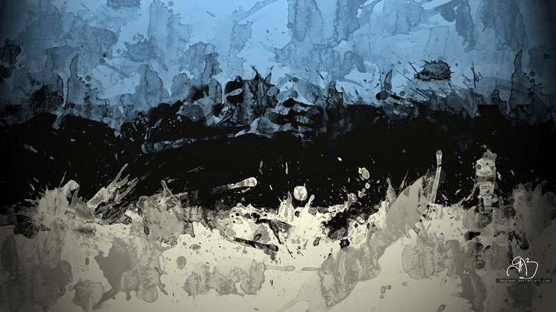 Abstract Ink Splatter — Blue