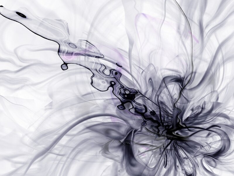 Abstract ink swirl design