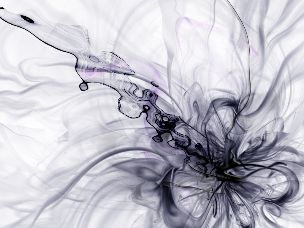 Abstract ink swirl design