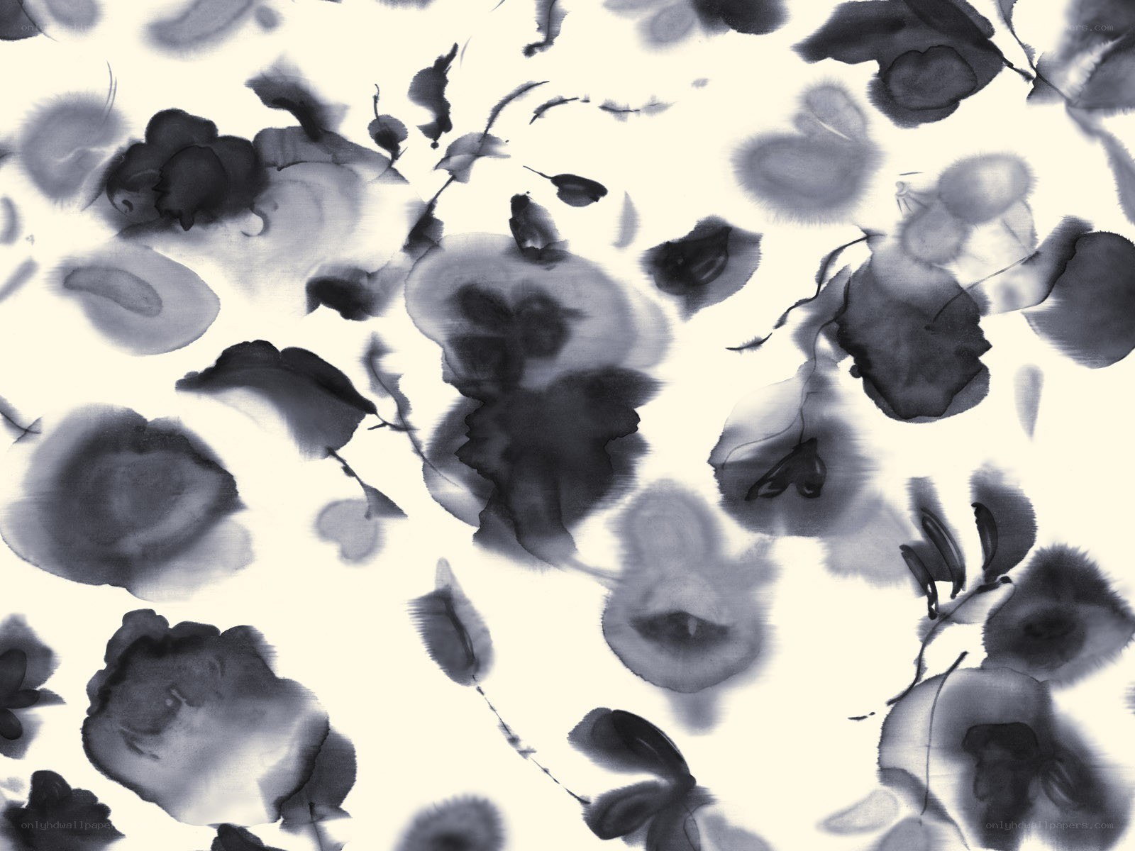 abstract ink wash pattern