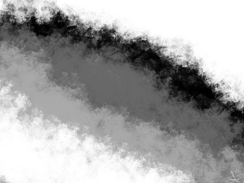 Abstract Ink Wash