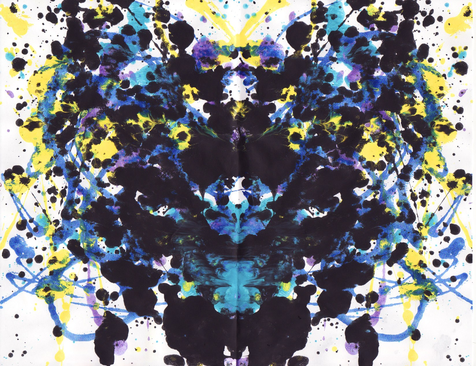 Abstract inkblot art