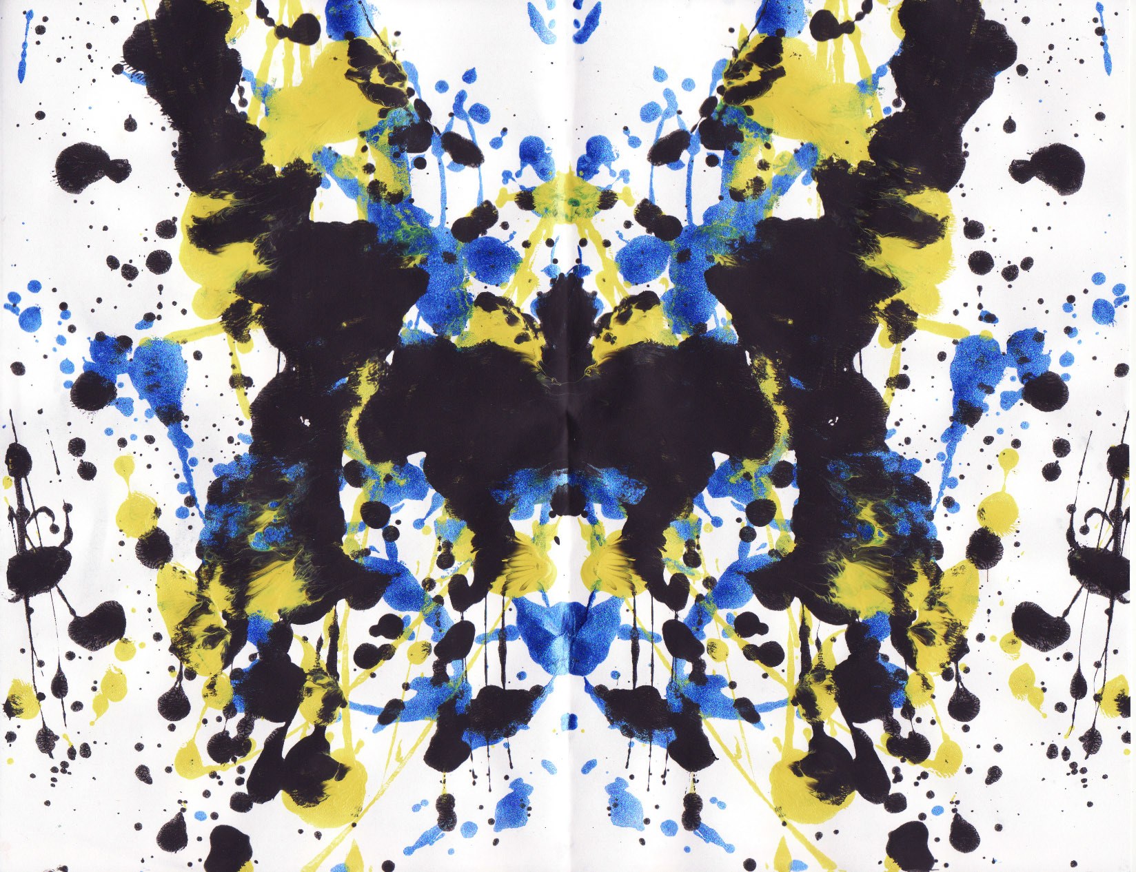 Abstract inkblot art
