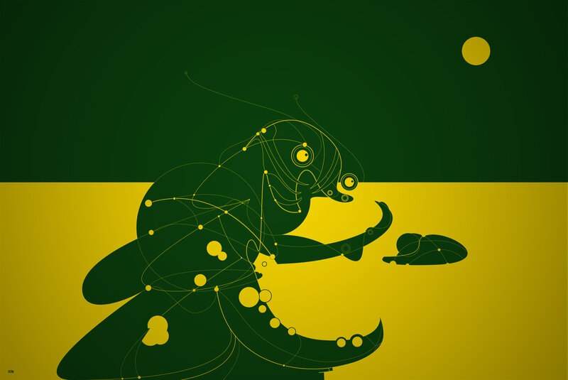 Abstract Insect Figure